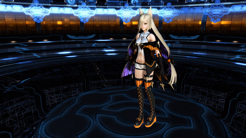 星々が降り注ぐ秋の夜を表現した衣装。溶けるような曲線と強気の裾が織りなすシルエットが、無邪気さを際立てる