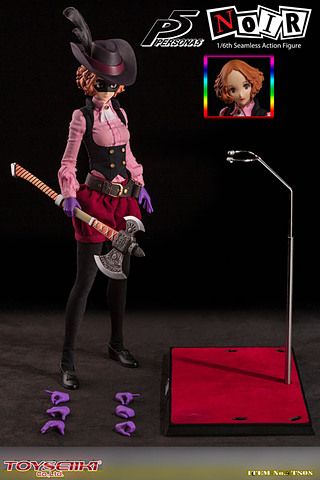 ペルソナ5 ノワール 可動フィギュア　Toyseiiki ペルソナ5」より、怪盗団の御令嬢「ノワール」がシームレスアクション