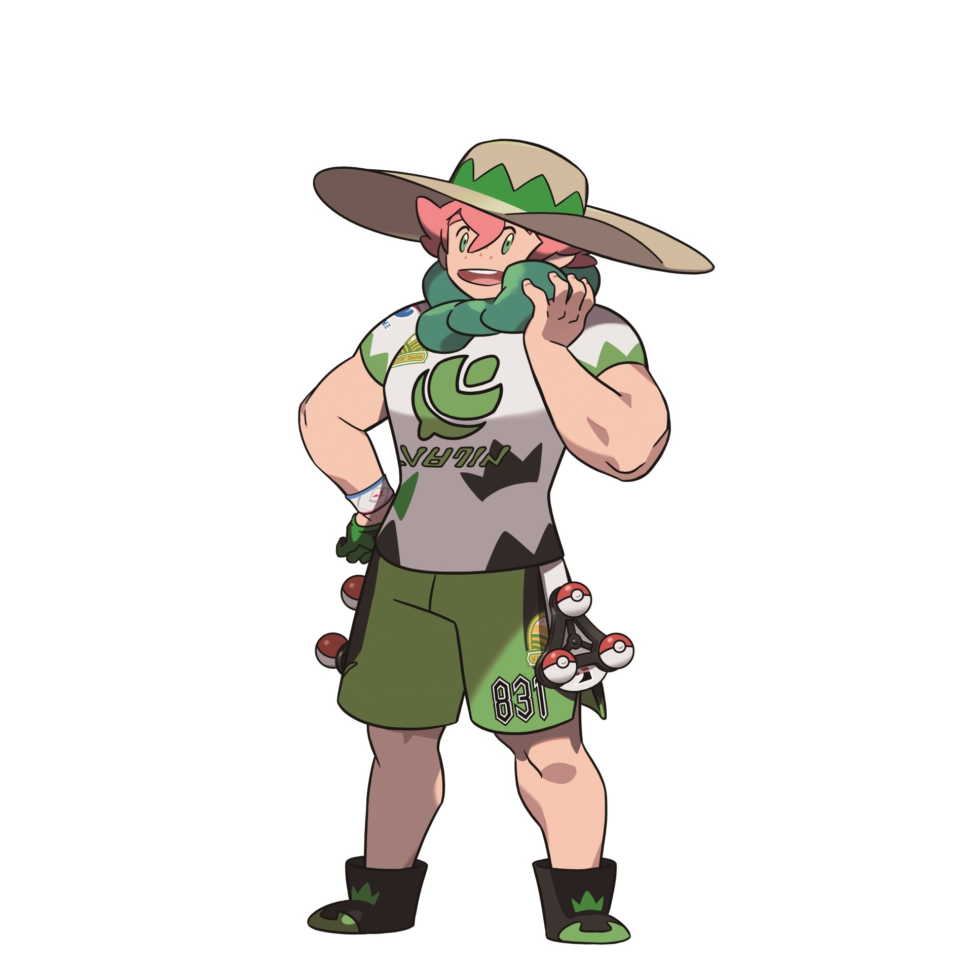 主人公の前に立ちふさがるジムリーダー達。順にヤロー、サイトウ、オニオンだ