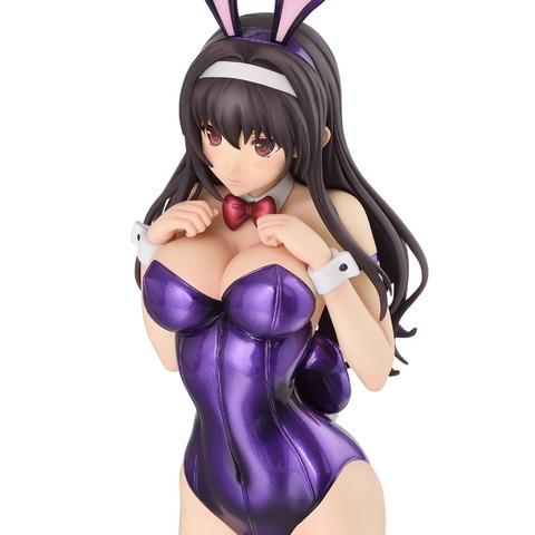 ストッキングなしの真っ白な生足！ バニースーツの「詩羽先輩」が生足