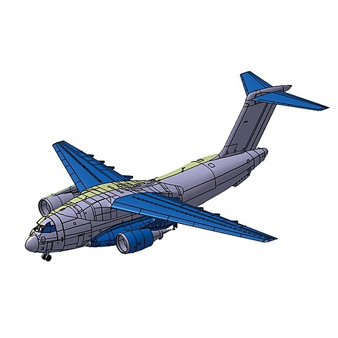 天つ空を舞い泳ぐ大鯨！ 「航空自衛隊 C-2輸送機」が1/144スケール