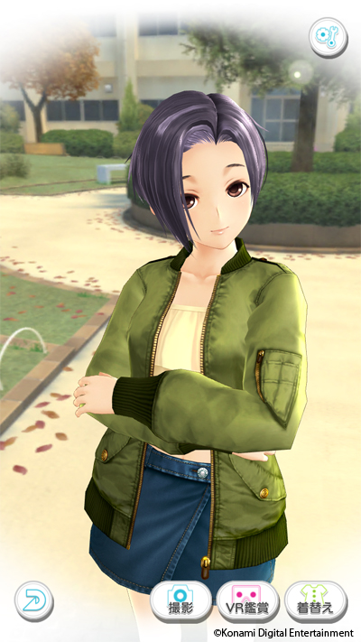 「カノジョプラス」では、好きな服を着たカノジョを想像して楽しんだり、写真を撮ることもできる。VRゴーグルがあれば実在感が大幅アップ！