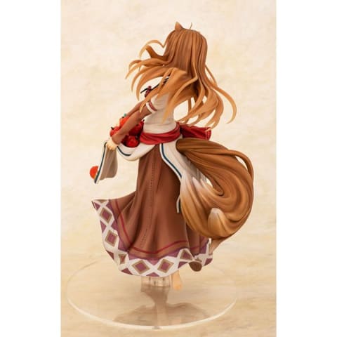 ホロ 豊穣の林檎ver. 狼と香辛料 1/7 完成品 フィギュア キャラアニ 笑顔満開のホロ！ キャラアニ、フィギュア「狼と香辛料 ホロ