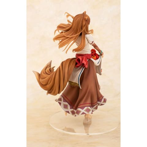 ホロ 豊穣の林檎ver. 狼と香辛料 1/7 完成品 フィギュア キャラアニ 笑顔満開のホロ！ キャラアニ、フィギュア「狼と香辛料 ホロ