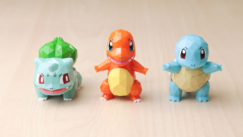 イーブイと6種のポケモン達がポリゴン風フィギュアで登場！ - GAME Watch