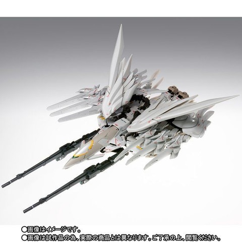 BANDAI - えむえふ様　ウイングガンダムスノーホワイト 専用 セラフィムユニット」の美しさが映える！ 「ウイングガンダム