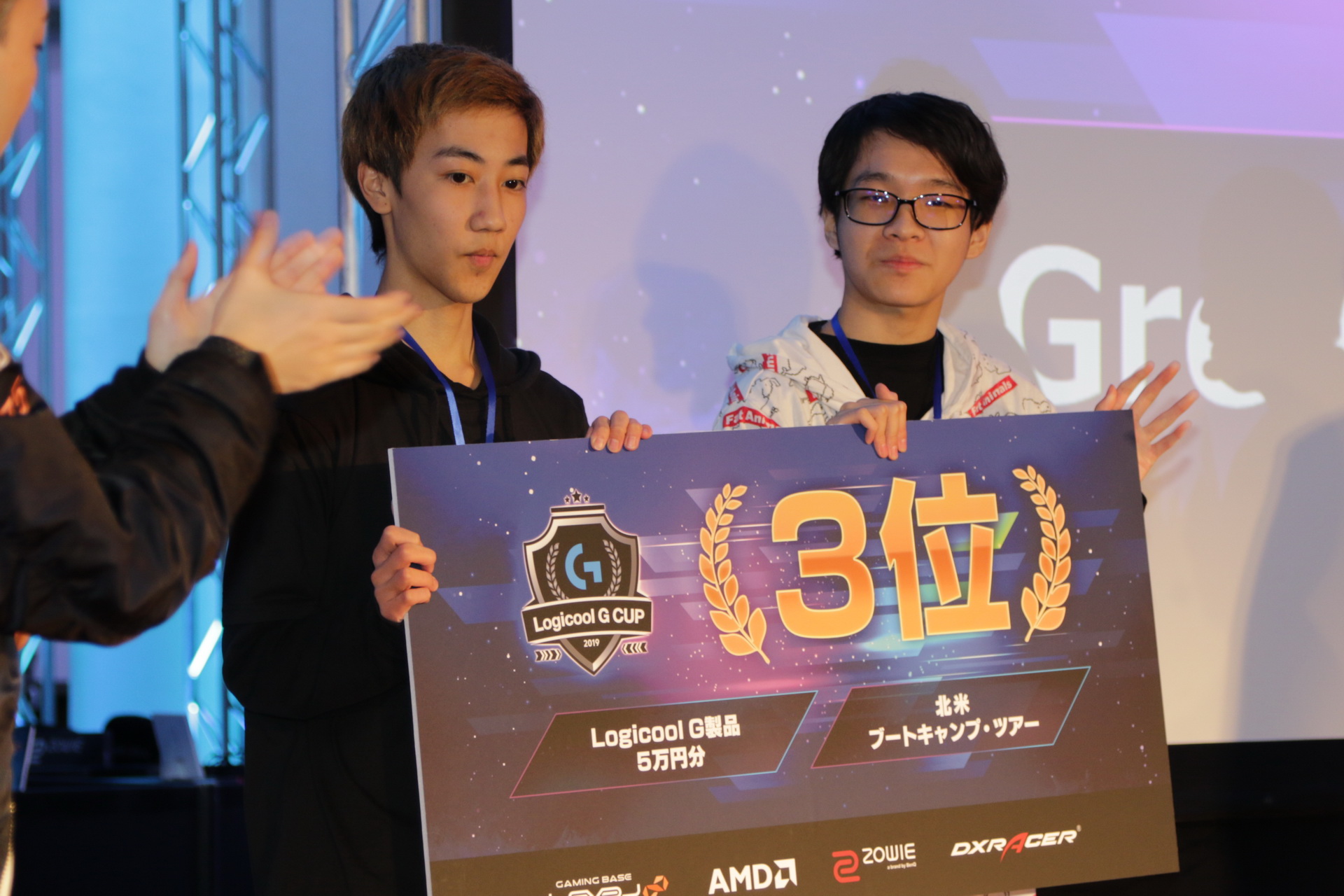 3位のNEXUS.shushupiyさんとGreenLettuce FA選手