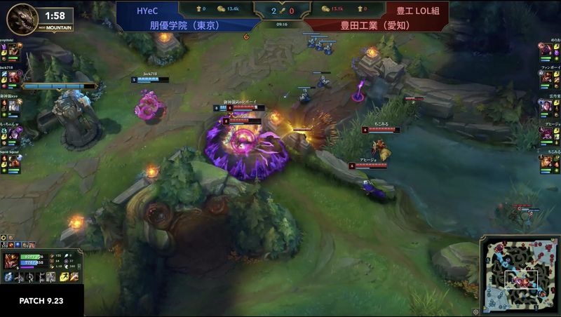 フラッシュ後にジャーヴァンIVのRで追撃するナイスプレイ