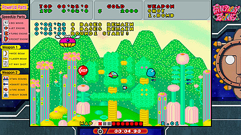 横スクロールSTG、Switch「SEGA AGES ファンタジーゾーン」本日発売