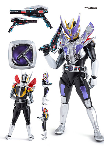 真骨彫の「仮面ライダー電王」は、ソードフォームとガンフォームに換装