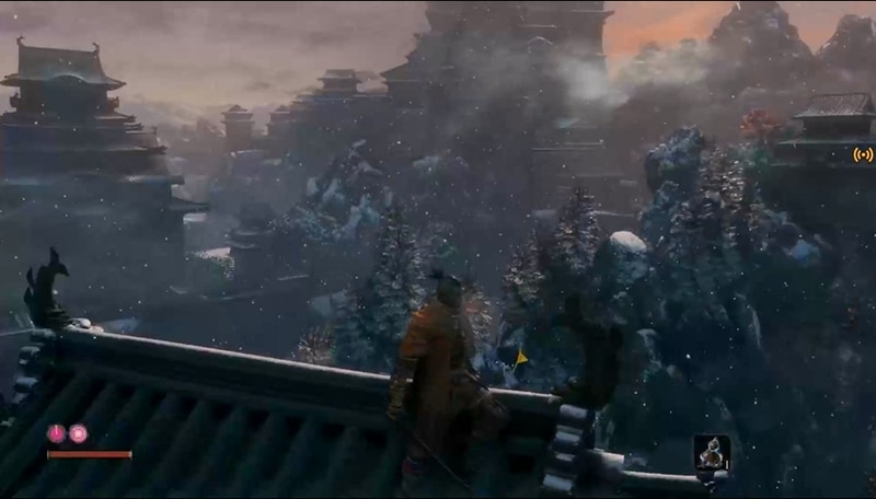 本作の魅力の1つでもある城や岩肌などの美しいビジュアルも楽しむことができる