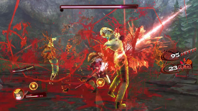 敵を倒せば倒すほど、画面が血で染まる……あぁ、ゾンビ斬りてぇ！