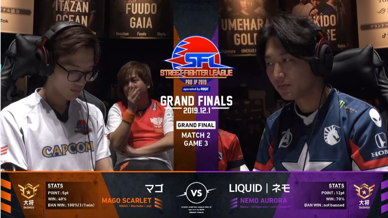 マゴ選手（左）ネモ選手（右）。宿命の対決