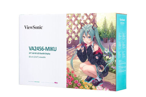 ビューソニック、初音ミクとコラボした液晶ディスプレイを発売