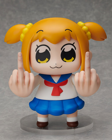 ゆびび(中指) 穏やかな表情から繰り出される“中指”！ 「ポプテピピック」より「ポプ