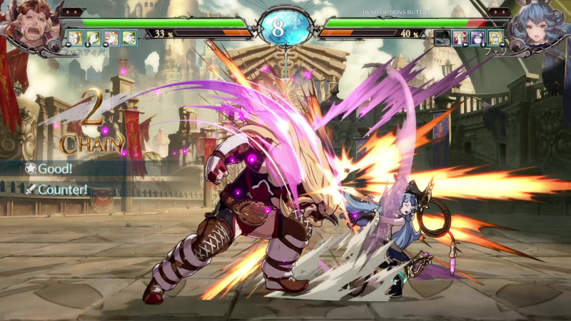 リーチは短いが、相手にガードされても有利が取れる。タイミングが難しいが相手の飛び道具を消すこともできる