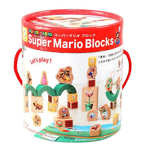 スーパーマリオの木製知育玩具「スーパーマリオ コースター」と