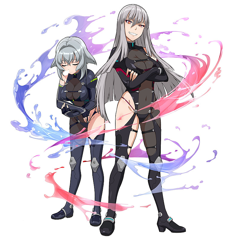 「真谷 奈楽」（左）と「紅衣 神威」（右）