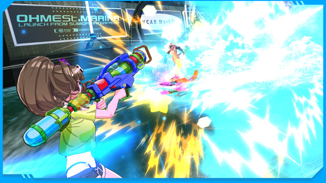 ロックオンした相手に誘導ミサイルを発射し、大ダメージを与えることができる