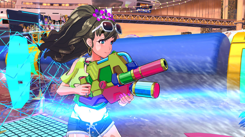 接触すると爆発する水爆弾を水面へ仕掛け、周囲に大ダメージを与えることができる