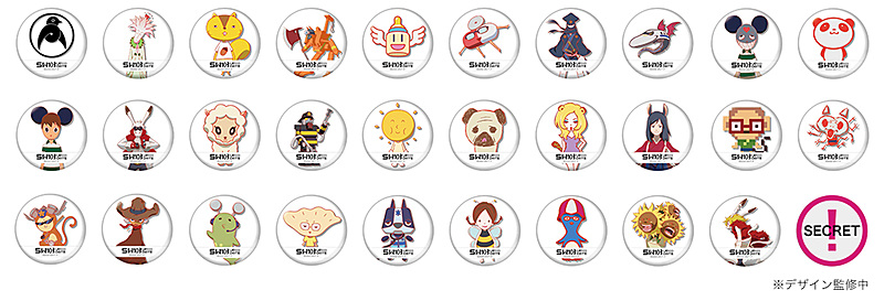 バッジ画像は開発中のものとなり、実際の缶バッジとは異なる場合がある
