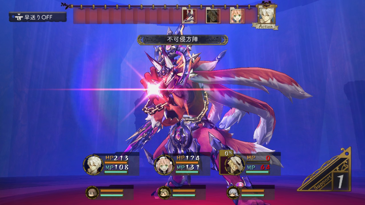 「持たざる者の宮殿」の奥に続く、採取地「宮殿の奥地」最深部に待ち受けているボス。これまで遭遇してきた敵とはケタ違いの強さが、エスカとロジーたちに立ちはだかる