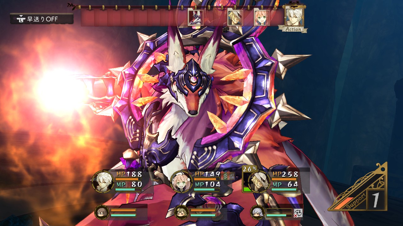 「持たざる者の宮殿」の奥に続く、採取地「宮殿の奥地」最深部に待ち受けているボス。これまで遭遇してきた敵とはケタ違いの強さが、エスカとロジーたちに立ちはだかる