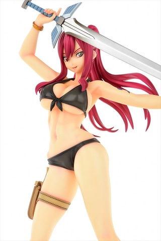 黒の水着からはみでる谷間！ 「FAIRY TAIL」より、フィギュア