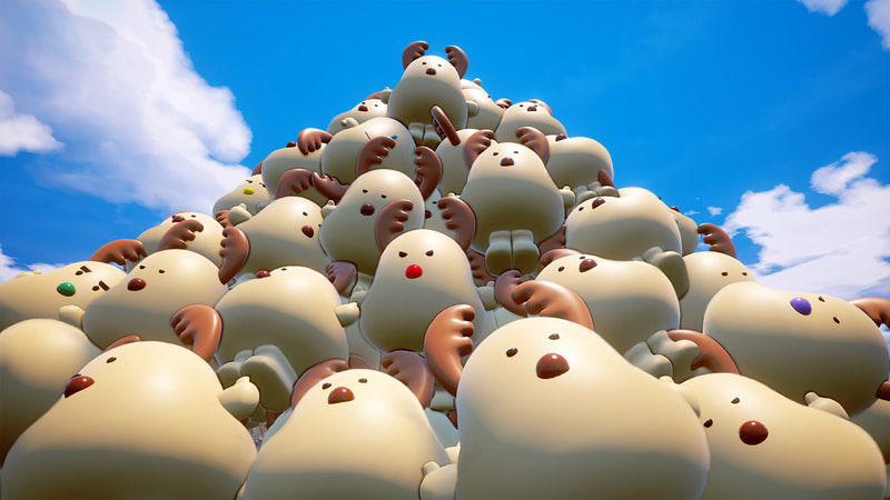 白鹿村公式マスコットの「白鹿ちゃん」を探すイベントも同時開催