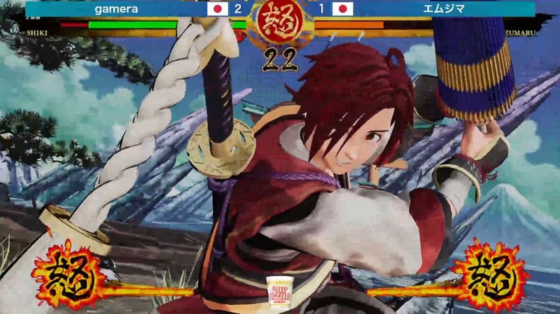 大技を食らい逆転されるも、冷静に対処して勝ちを掴んだgamera選手