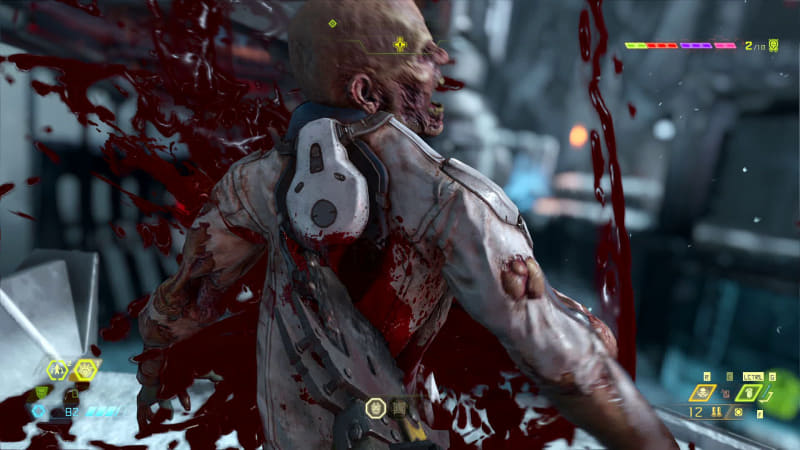 ライフや弾薬が欲しければ残虐にデーモンを殺せ、というクレイジーな答えが返ってくるのが本作