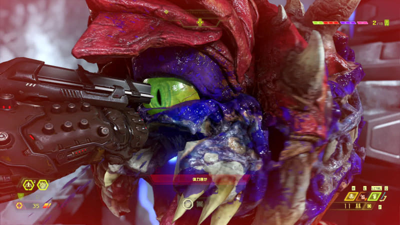 ライフや弾薬が欲しければ残虐にデーモンを殺せ、というクレイジーな答えが返ってくるのが本作