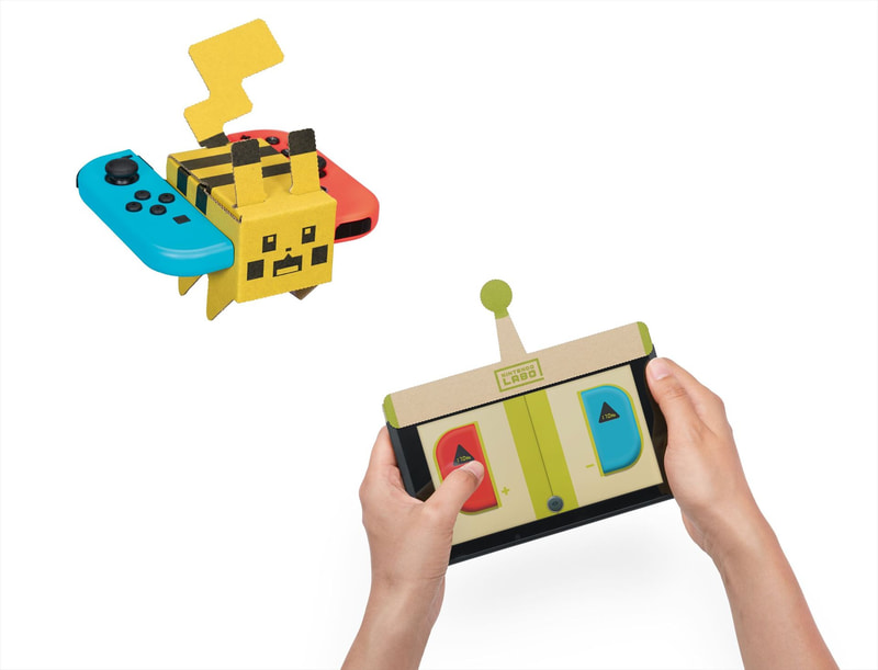 「Nintendo Labo」でピカチュウを動かすと、耳やしっぽも動く