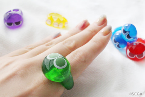 ボトルキャップにもつけられる！ 「ぷよぷよ」より、「ぷよぷよ リング