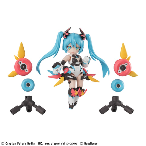 初音ミク」、「鏡音リン」、「巡音ルカ」が約80mmの可動