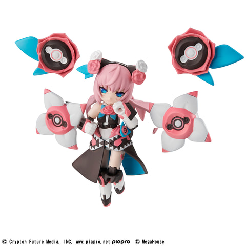 初音ミク」、「鏡音リン」、「巡音ルカ」が約80mmの可動フィギュアで