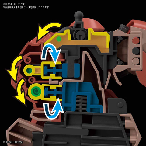 胴体内部に可動ギミックを搭載！ 「閃光のハサウェイ」より「HG 1/144