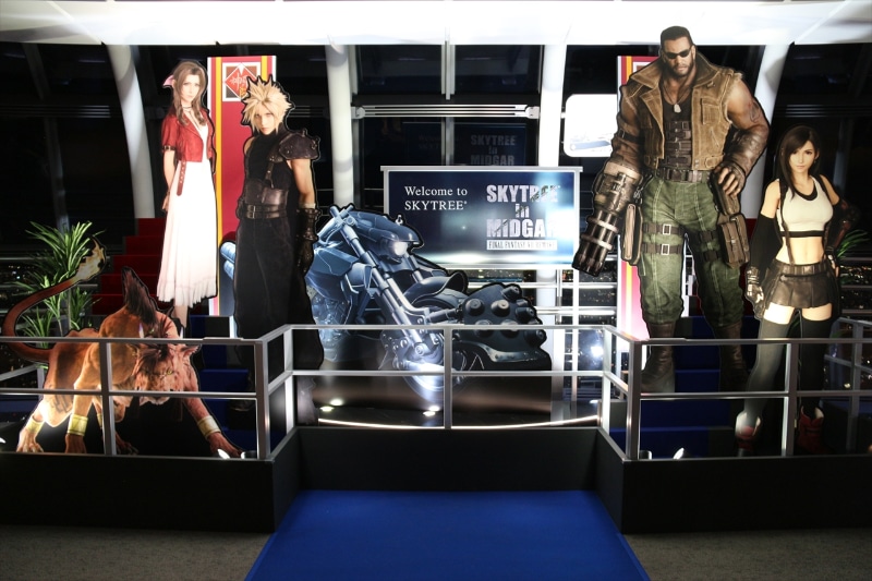 ウェルカムエリアでは、等身大アバランチメンバーがお出迎え