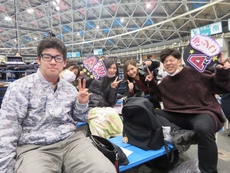 「AliceWithAce」のファミリー（応援団）の皆さん。一際声援が大きかった印象だ