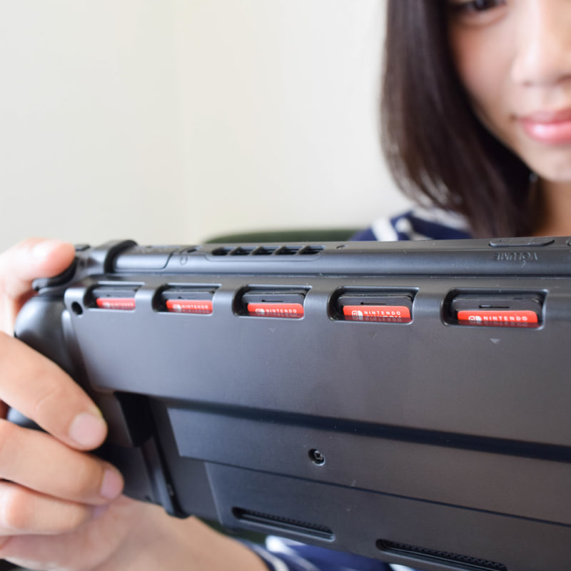 ゲームカードが5枚も収納可能