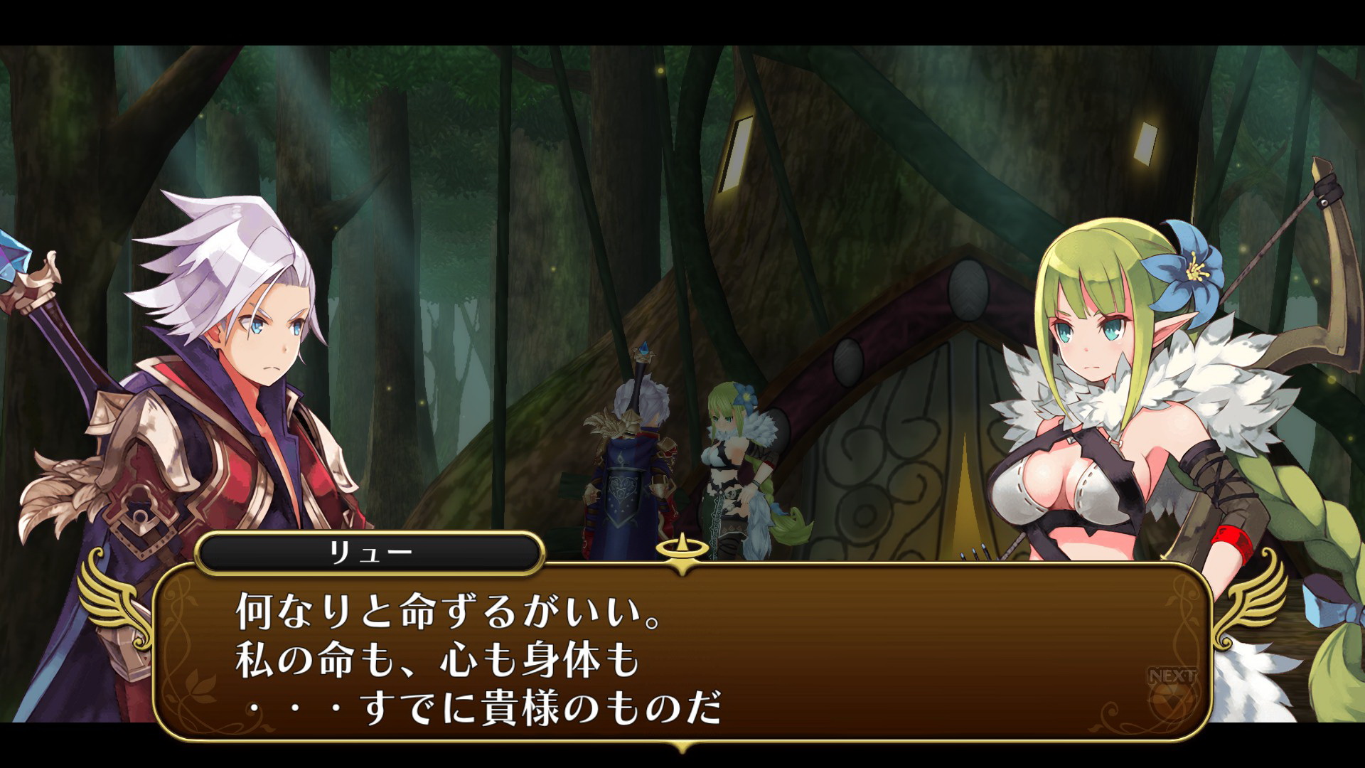 あるときはこのように語って勇者に従うリューだが……