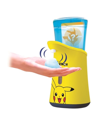 ポケモン」ピカチュウがデザインされたノータッチ泡ハンドソープ
