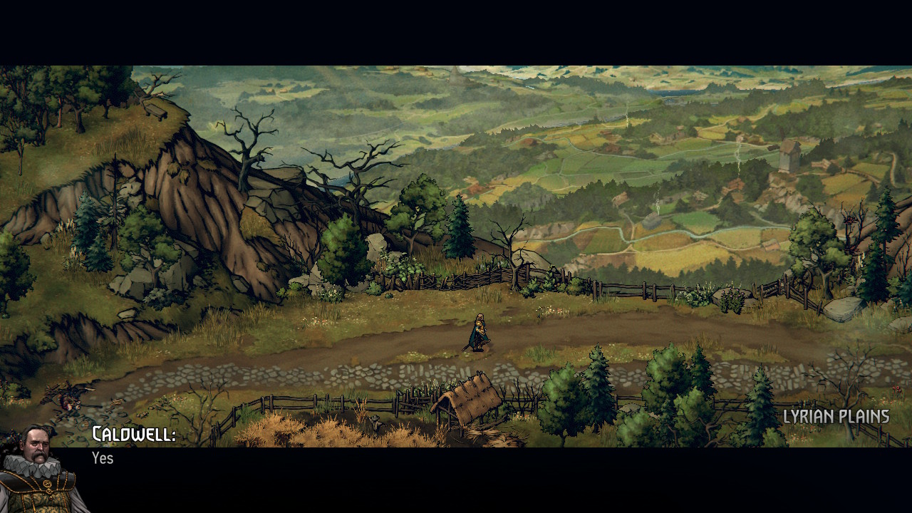 最初は、青空で希望満々で冒険へ出かけて、のんびりと平凡の景色を楽しめる