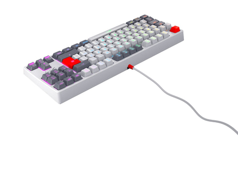 Xtrfy製ゲーミングキーボード「K4 TKL RGB」に、新色「ホワイト」と