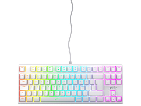 Xtrfy製ゲーミングキーボード「K4 TKL RGB」に、新色「ホワイト」と
