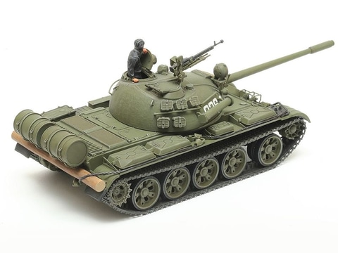 迫力の100mm砲を再現！ タミヤ、プラモデル「1/48 ソビエト戦車 T-55