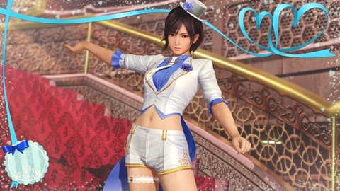 No.628 FILA 超オススメ!!お腹周りスッキリゲームシャツ☆XL☆ チラ見えするおヘソがけしからん！「DOAXVV」、新SSR水着「ホワイト
