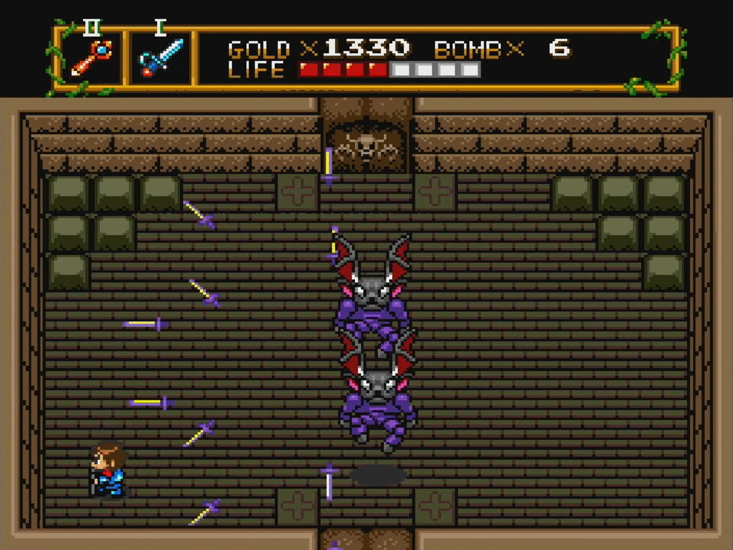 メダリオンが2つ集まるごとに、新たな世界に行ける階段が現われる。2つめの世界は「地下」の世界だ