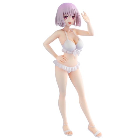 Q-six 一条舞 水着 ver. 白水着　レアフィギュア　限定品 白水着に包まれた豊満なボディ！ 「SSSS.GRIDMAN」より、新条アカネの