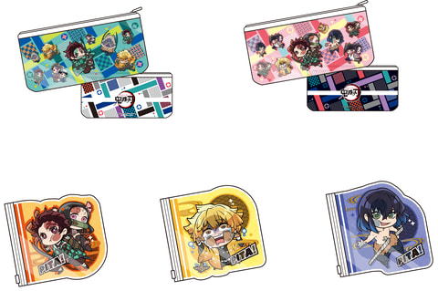 鬼滅の刃」の炭治郎たちが「ぴた!でふぉめ」シリーズビニールポーチで